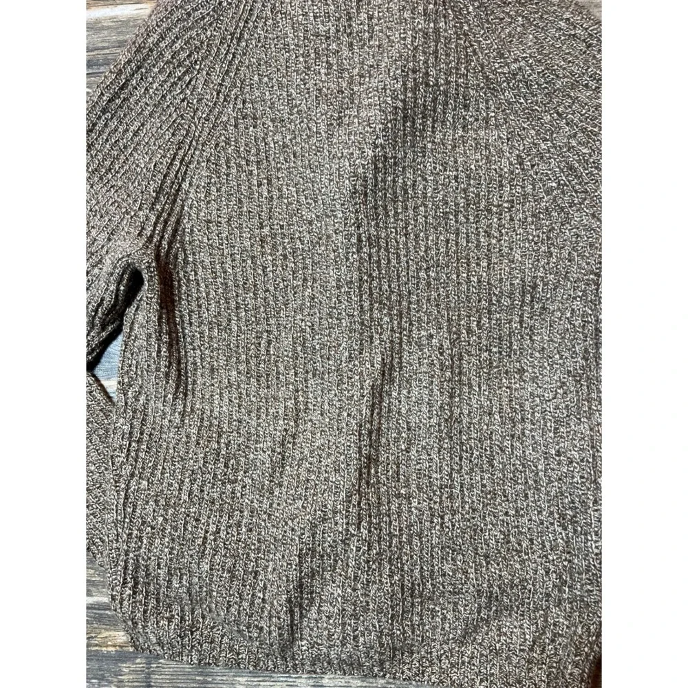 NWT J Crew Rugged Merino Brown Wool Blend Shawl Cardigan Sweater Mens Size Small